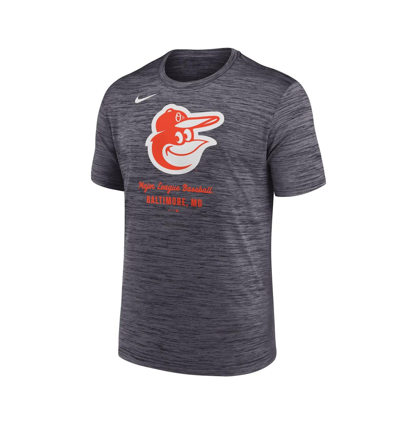 Мужская футболка Nike Gray Baltimore Orioles Velocity Performance — фото 2