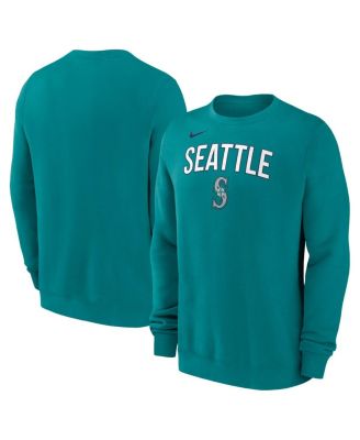 Nike - Men's Aqua Seattle Mariners Pullover Sweatshirt