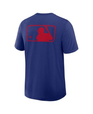 Men's Royal Texas Rangers Authentic Collection Early Work Tri-Blend Performance T-Shirt