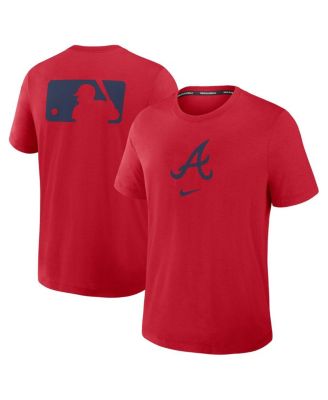 Men's Red Atlanta Braves Authentic Collection Early Work Tri-Blend Performance T-Shirt