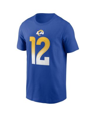 Men's Puka Nacua Royal Los Angeles Rams Player Name Number T-Shirt
