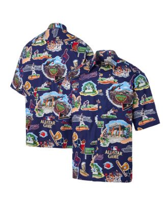 Reyn Spooner - Men's Navy 2024 MLB All-Star Game Button-Up Polo