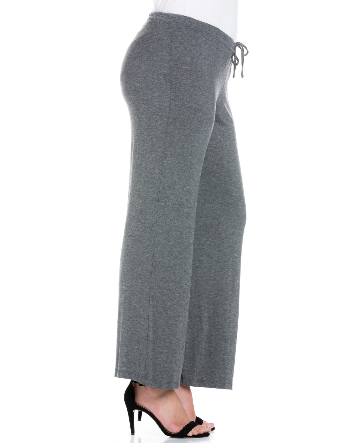 24SEVEN COMFORT APPAREL PLUS SIZE COMFORTABLE STRETCH DRAW STRING PANTS 
