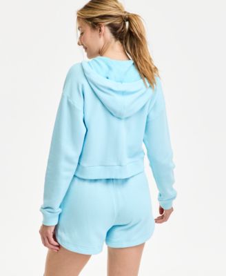Women's Cropped Zippered Hoodie, Exclusively at Macy's