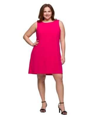 Plus Size Sleeveless Mini Shift Dress