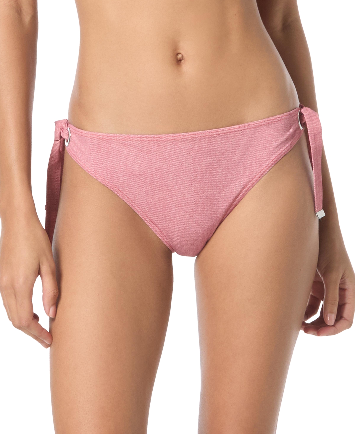 Michael Michael Kors Women's High-Leg Side-Tie Bikini Bottoms - Rosewater