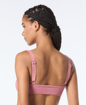 Women's Grommet Square-Neck Bikini Top