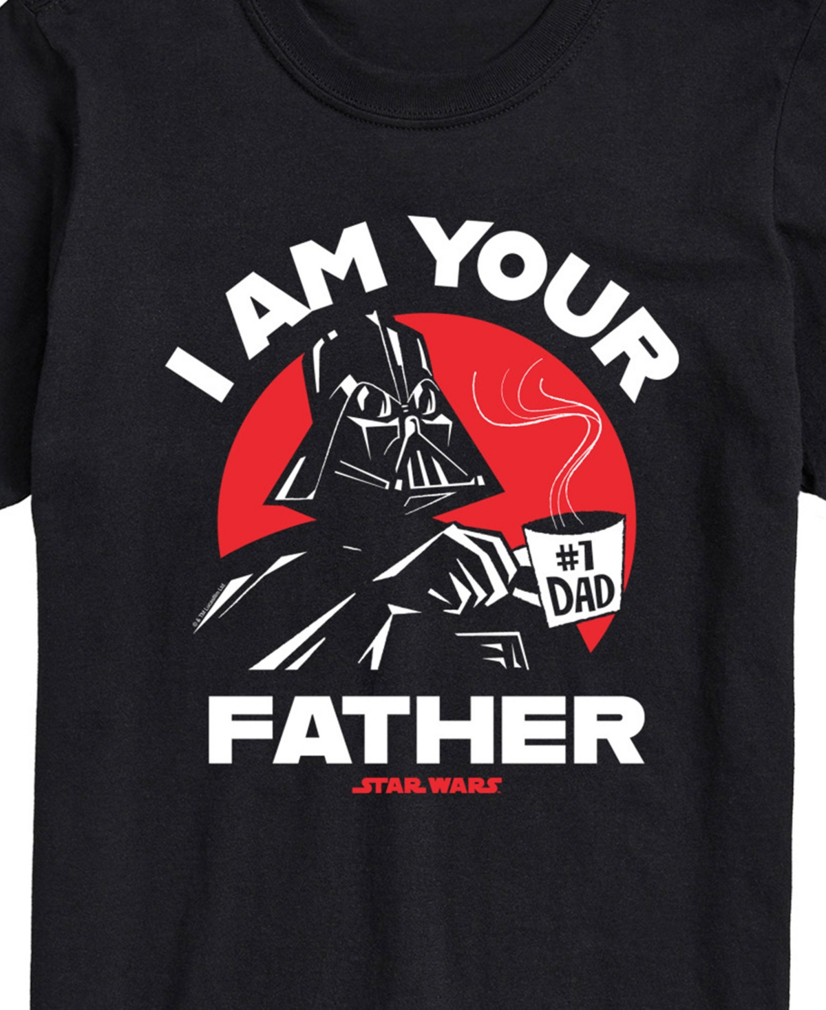 Airwaves Men's Star Wars I Am Your Father Short Sleeve T-shirt In Black