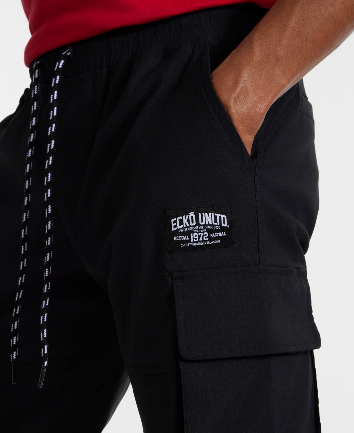 Ecko Unltd . Toggle Pouch Cargo Jogger In Black