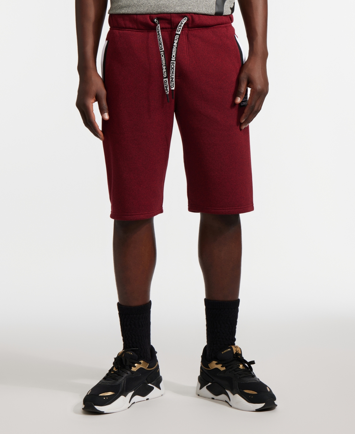 Men's Dynamic Fleece Shorts - True red marled