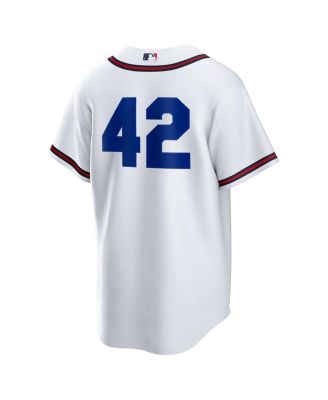Men's White Atlanta Braves Home 2025 Jackie Robinson Day Replica Jersey