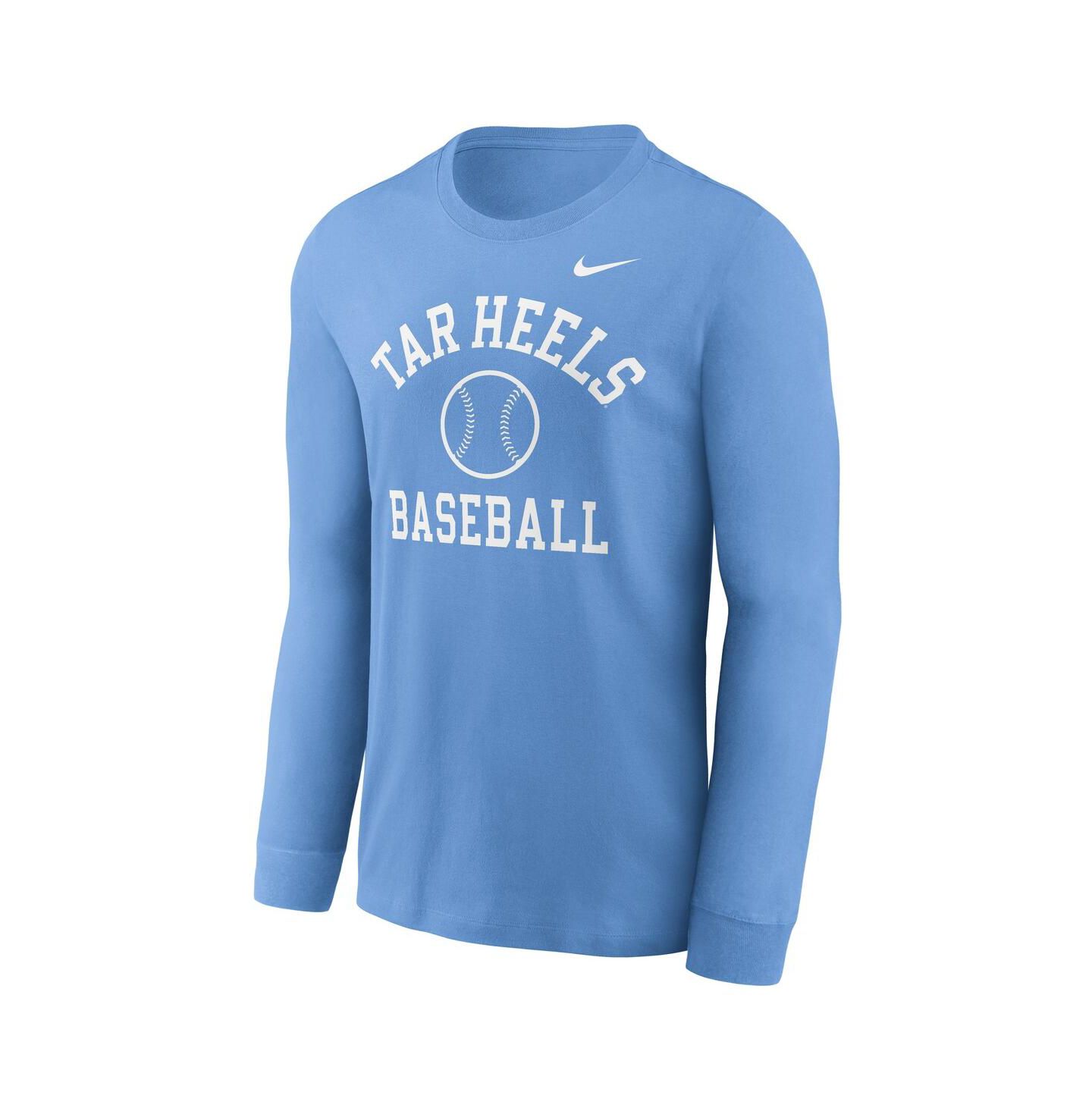 Мужские футболки Nike Carolina Blue North Carolina Tar Heels Essential Baseball Arch Long Sleeve — фото 3