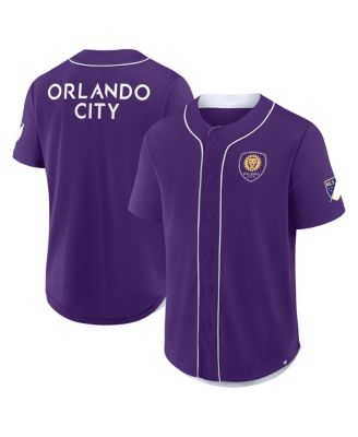 Fanatics - Men's Purple Orlando City SC Injury Time Baseball Jersey