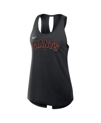 Women's Black San Francisco Giants Crisscross Performance Tank Top