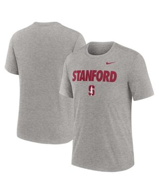 Nike - Men's Heather Gray Stanford Cardinal Campus Local Tri-Blend T-Shirt