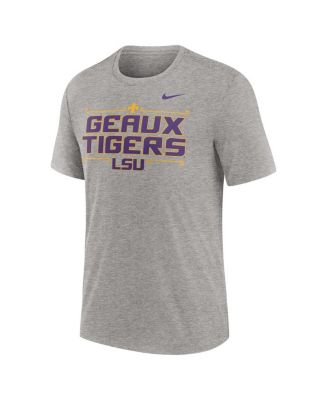 Men's Heather Gray LSU Tigers Campus Local Tri-Blend T-Shirt
