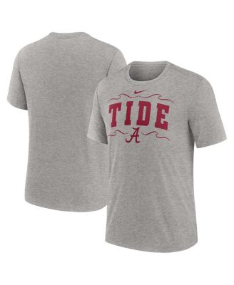 Nike - Men's Heather Gray Alabama Crimson Tide Campus Local Tri-Blend T-Shirt