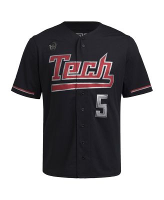 Men's Patrick Mahomes Black Texas Tech Red Raiders Replica Baseball Jersey
