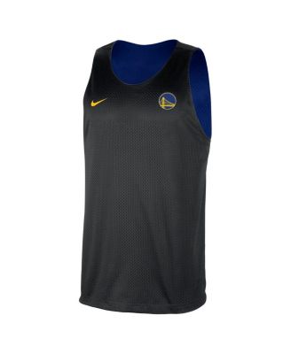 Men's Royal/Black Golden State Warriors&nbsp;Courtside Reversible Mesh Practice Jersey