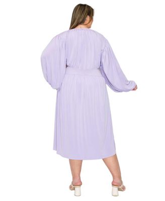 Plus Size Audrey Ruched Midi Dress