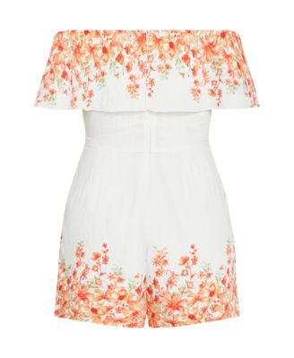 Women's Poppy Print Playsuit