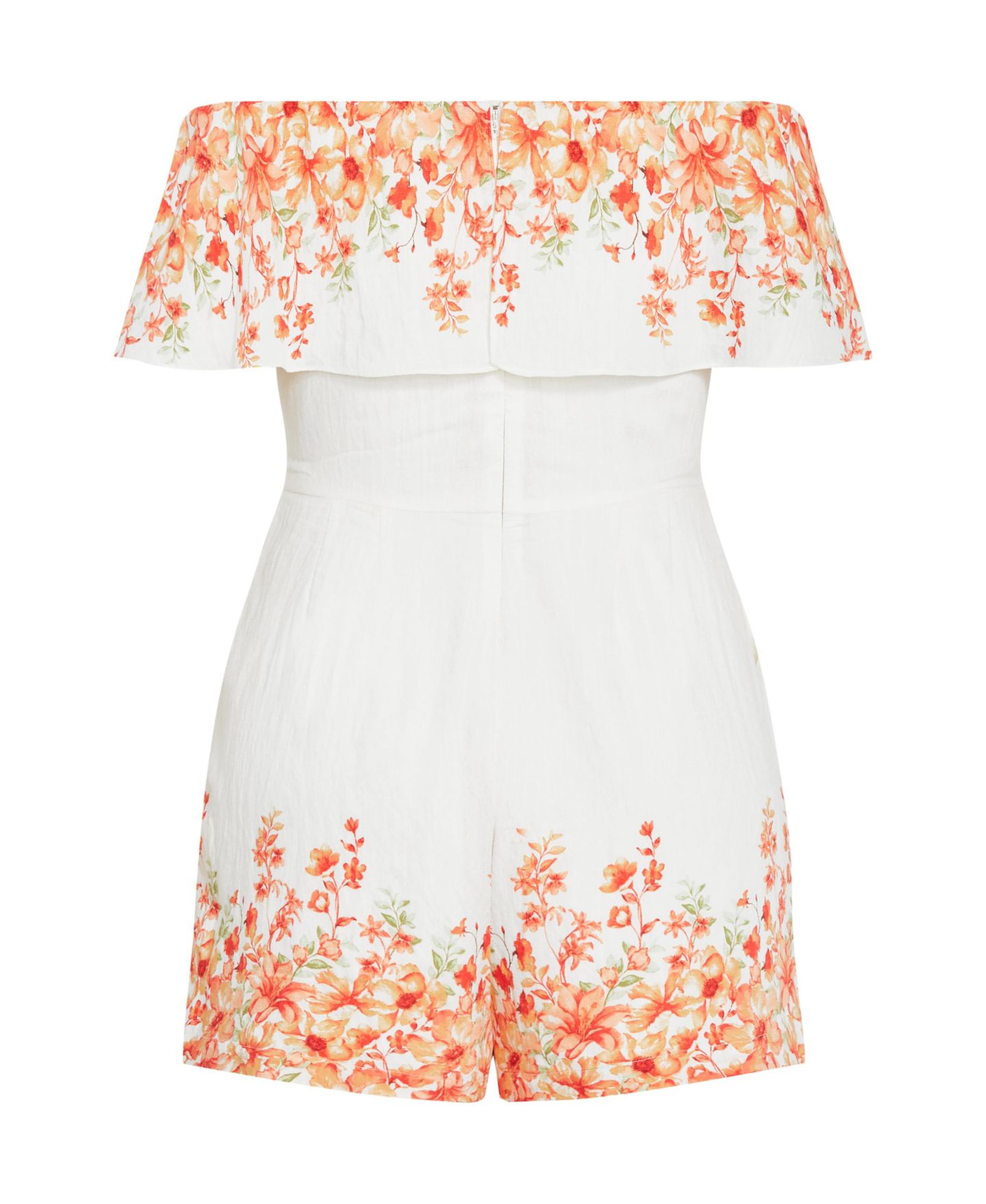 Женские платья CITY CHIC Poppy Print Playsuit, цвет: Персиковый — фото 5