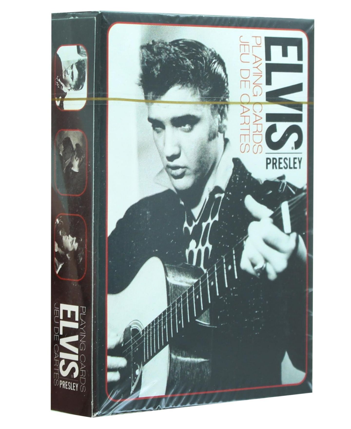 Детские игрушки NMR Distribution Elvis Presley Black and White Playing Cards 52 Card Deck + 2 Jokers — фото 2