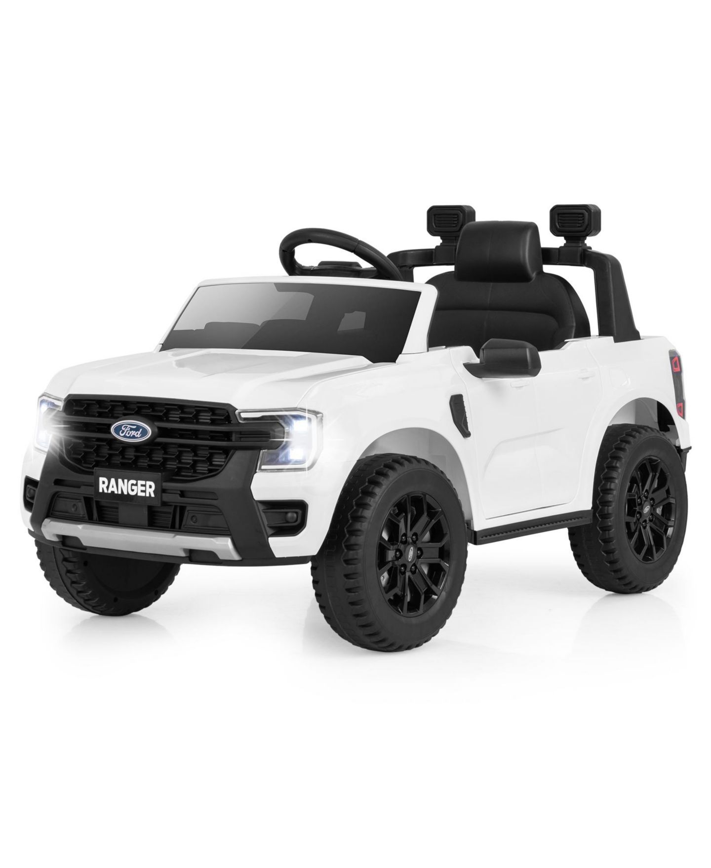 Детская игрушка HONGGE Ford Ranger 12V Remote Control Ride-On Car with Bluetooth Music, Ages 3+, цвет: Белый — фото 10