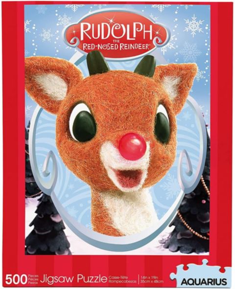 Детский пазл NMR Distribution Rudolph the Red-Nosed Reindeer Collage 500 Piece Jigsaw Puzzle, Ages 14+