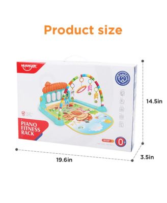 Baby Play Mat Newborn Piano Toys Music Mirror Gym Floor Playmat Infants