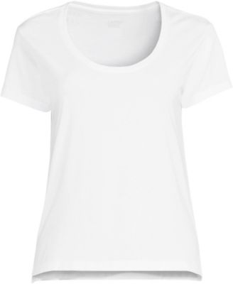 Women's Supima Cotton Tall Short Sleeve Scoop Neck Tee
