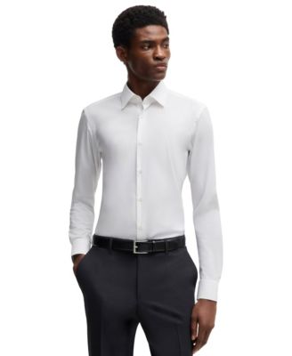 Hugo Boss - Men’s Stretch-Cotton Poplin Slim-Fit Dress Shirt