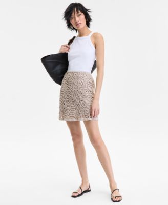 I.N.C. International Concepts - Women's Cotton Crochet Skirt