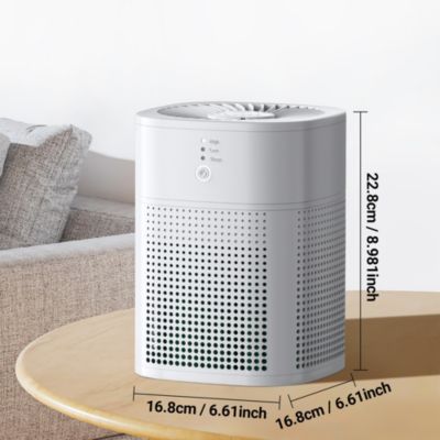CHIVALZ HEPA Air Purifier with Essential Oil Diffuser for Home Bedroom, Up to 108 Sqft 2 Pack
