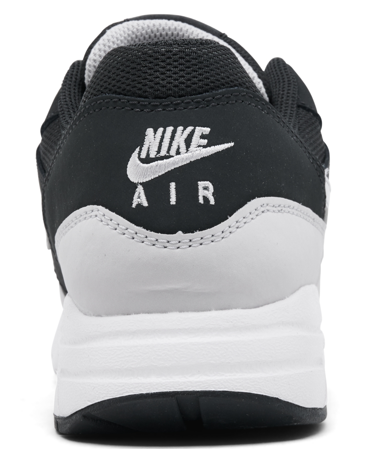 Nike Big Kids' Air Max 1 Casual Sneakers From Finish Line In Off Noir,vast Gray