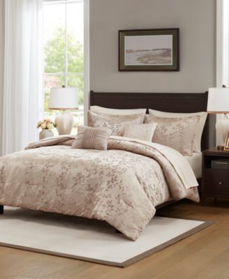 Addison Park Sterling 9 Pc. Jacquard Comforter Sets In Gold