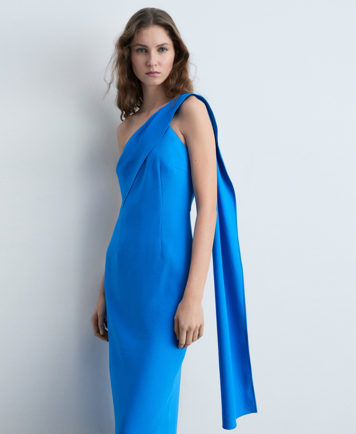Mango Dress Blue In Blue