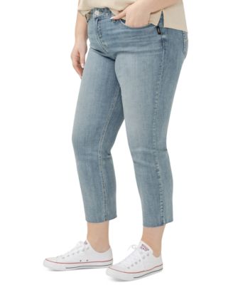 Plus Size Suki Straight-Leg Cropped Jeans 