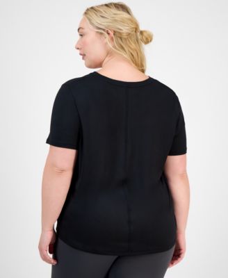 Plus Size Solid Essentials Active Tee
