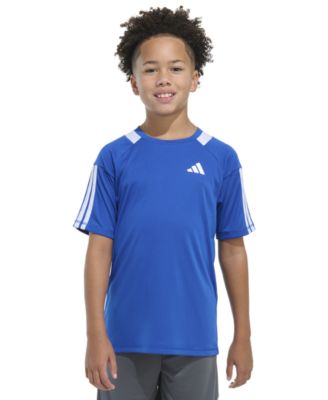 adidas - Big Boys Sereno 3-Stripe Mesh-Accent Soccer Shirt