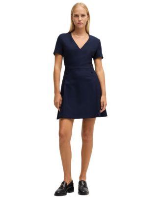 Women's V-Neck Business Dress