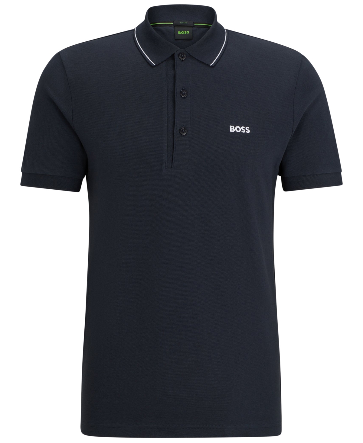 Hugo Boss Boss By  Men's Tonal Logo Slim-fit Polo Shirt In Multi