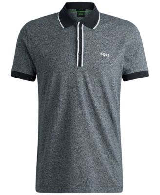 Men's Striped Trim Polo Shirt