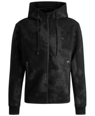 Men’s Reflective Artwork Zip-Up Hoodie