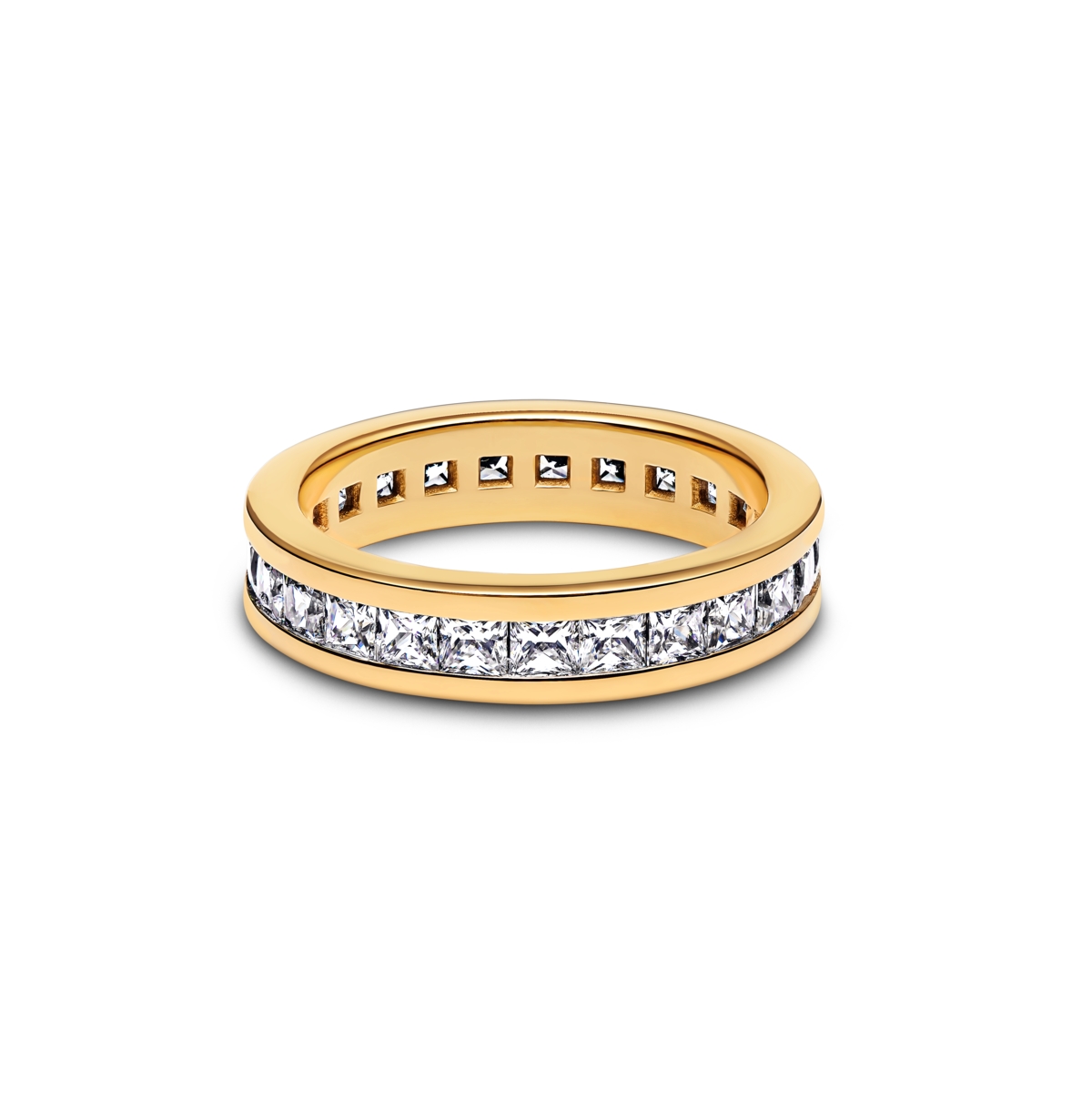 Pandora Eternity Channel 14k Gold-plated Ring