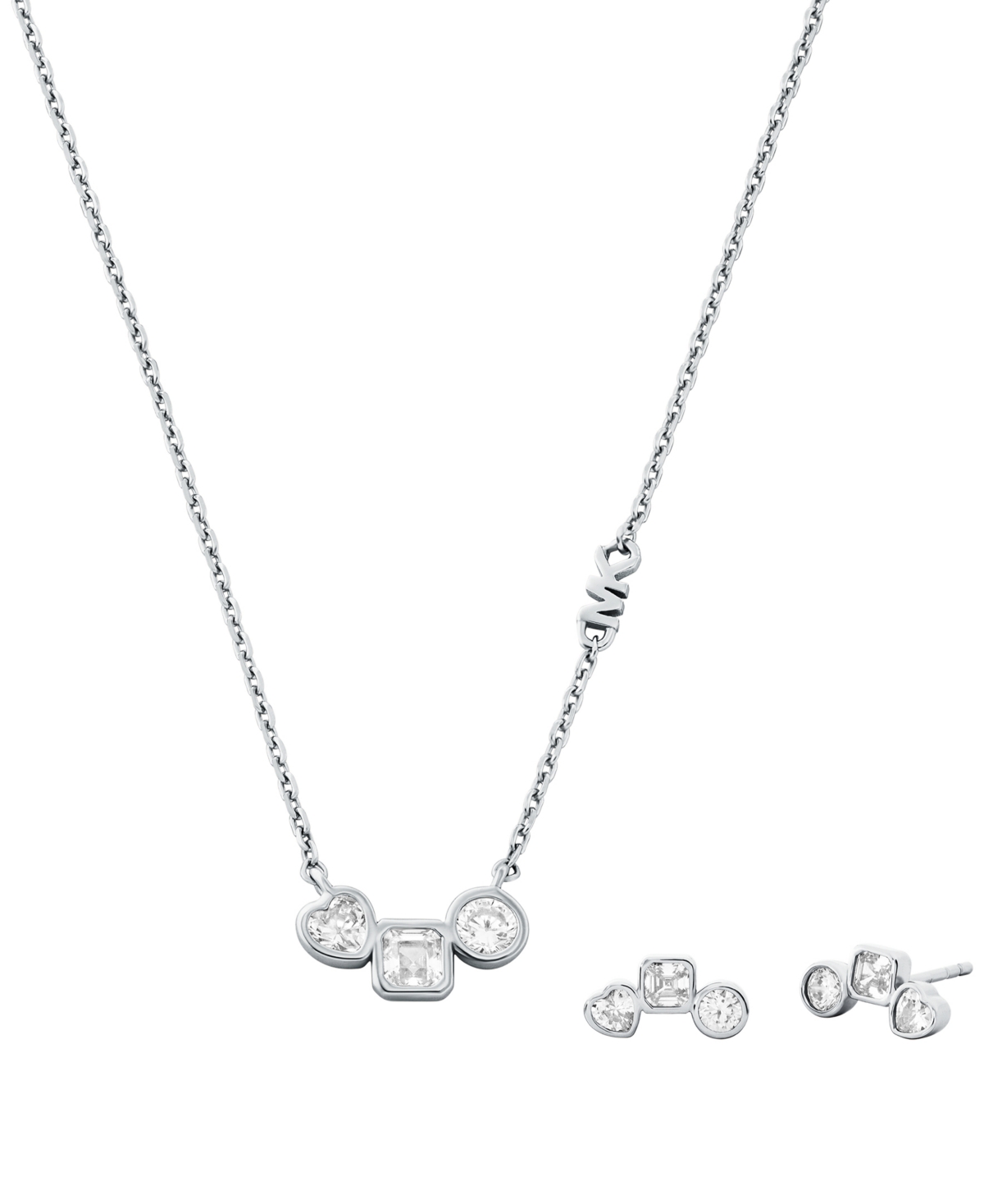 Necklace and Earring Gift Set - Silver