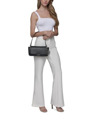 Monet Embroidered Leather Shoulder