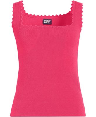Women's Square Neck Tank Sweater - Set Top