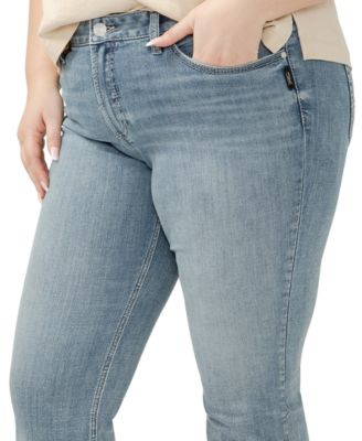 Plus Size Suki Straight-Leg Cropped Jeans 