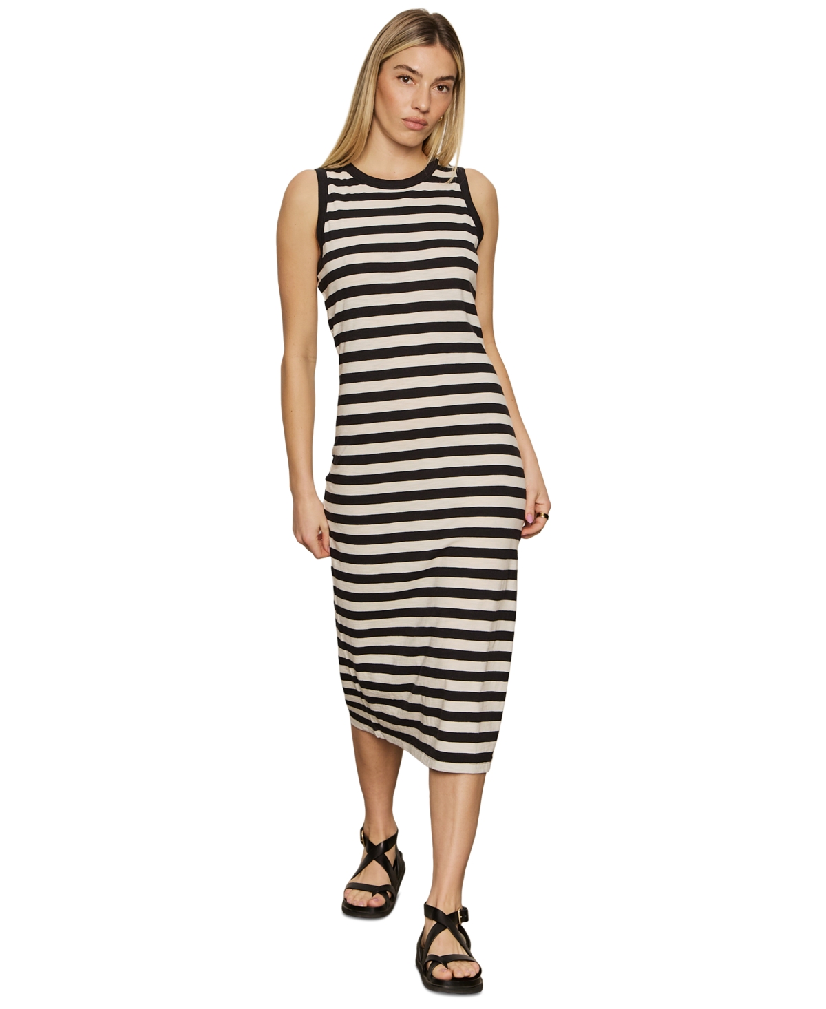 Shop Sanctuary Women's Striped Sleeveless Midi Dress